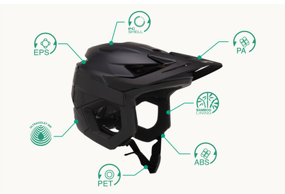 Capacete MTB URGE RASCAS Dark Moon Preto