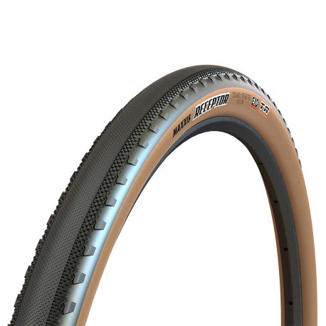 Pneu bege MAXXIS RECEPTOR 700x40c 120TPI Tubeless Ready