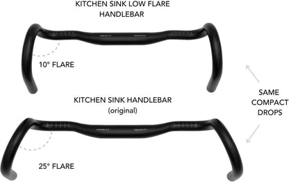 Guiador Gravel REDSHIFT Kitchen Sink 10° Flare Rise 20mm