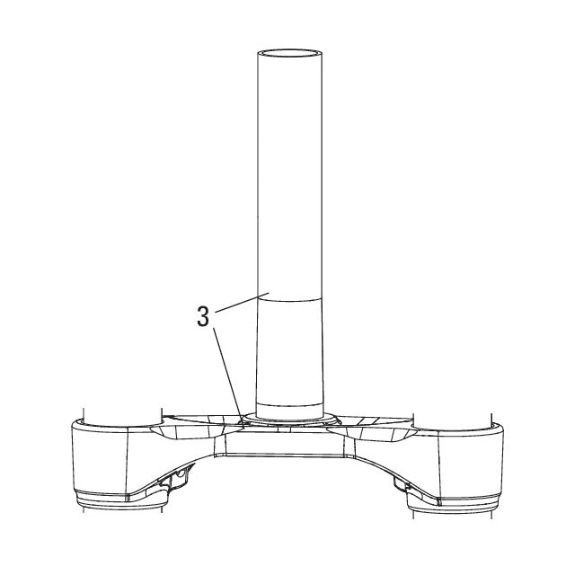 Coroa Inferior de Suspensão ROCKSHOX BOXXER C1 Avanço 0 mm
