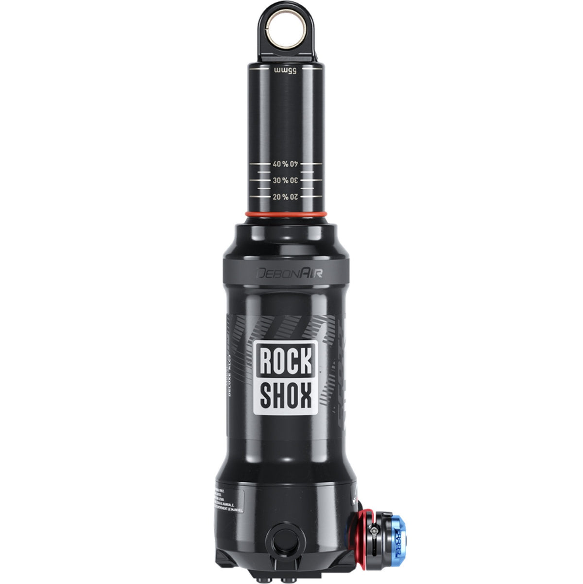 Amortecedor ROCKSHOX DELUXE NUDE RLC3 DEBONAIR 1 Token/1 Token Sealhead Mid Reb/Mid Comp para Scott Spark/Genius