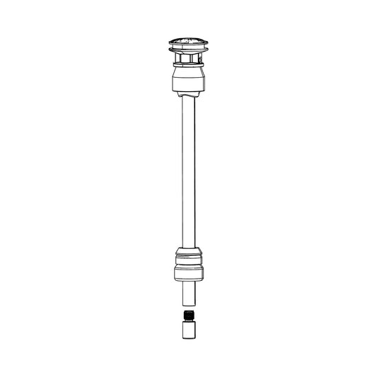 Kit de eixo da mola pneumática DEBONAIR ROCKSHOX 100 mm-29" (35 mm) para SID C1 (2021) — ilustração técnica