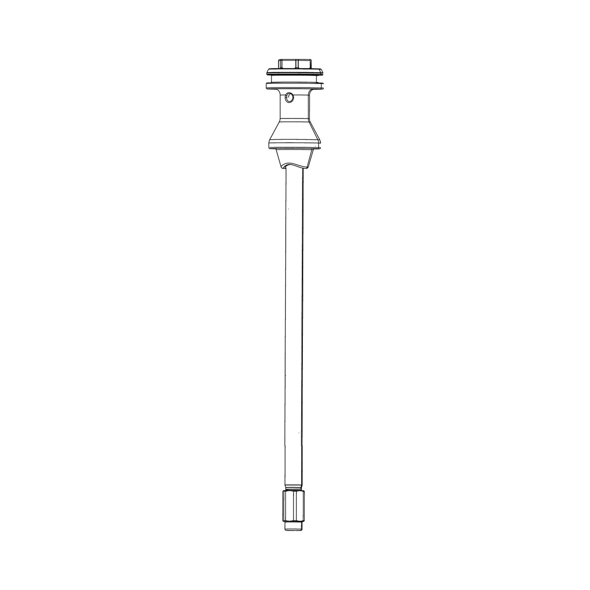 Kit de eixo da mola pneumática DEBONAIR ROCKSHOX 160 mm-27,5"/29" (38 mm) para DOMAIN B1+ (2022+) — ilustração técnica