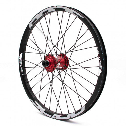 Par de Rodas PRIDE 20" (406mm) Control V1 Disco Eixos 20/10mm Vermelho