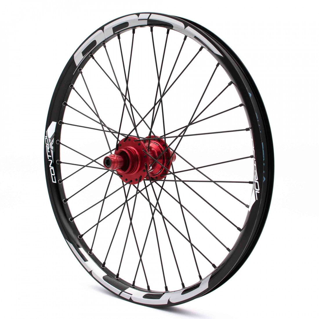 Par de Rodas PRIDE 20" (406mm) Control V1 Disco Eixos 20/10mm Vermelho