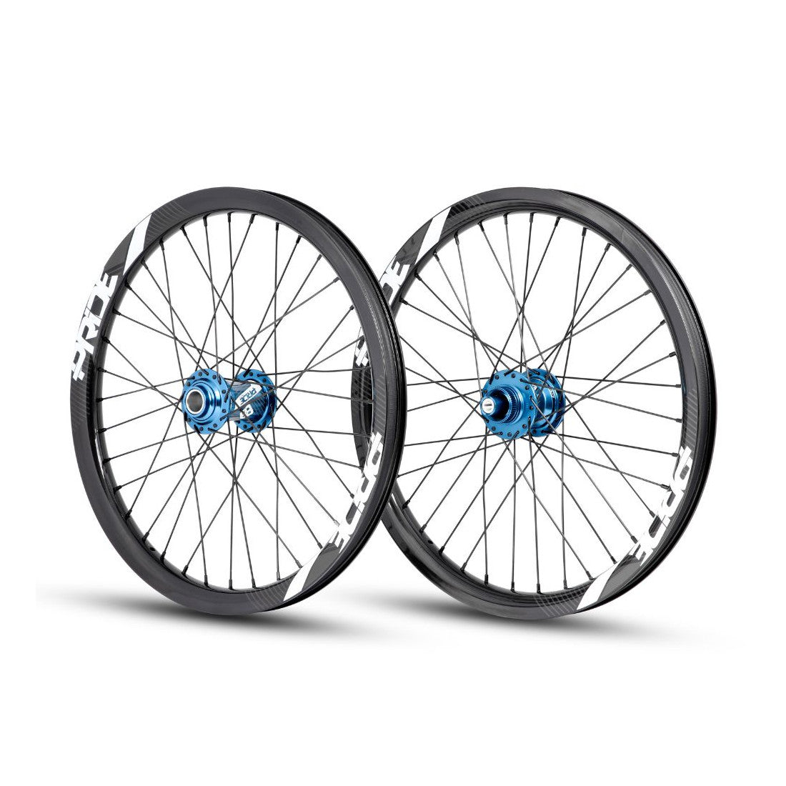 Par de Rodas PRIDE 20" (406mm) Carbono Gravity Gloss Disc / Pride Control Eixos 20/10mm Azul
