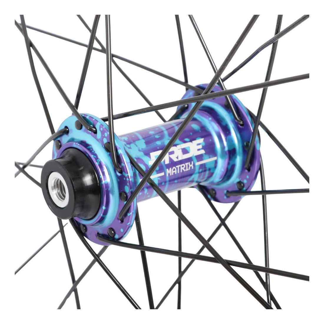 Par de Rodas PRIDE 20" (451mm) Carbono Wave Gloss Black Disc Matrix Eixos 10/10mm Splash