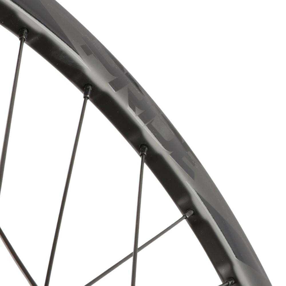 Par de Rodas PRIDE 20" (451mm) Carbono Wave Matt White Fusion Disc Eixos 10/10mm Preto/Branco