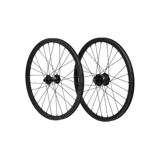 Par de Rodas PRIDE 20" (451mm) Carbono Wave Matt Black Disc Matrix Eixos 10/15mm Preto