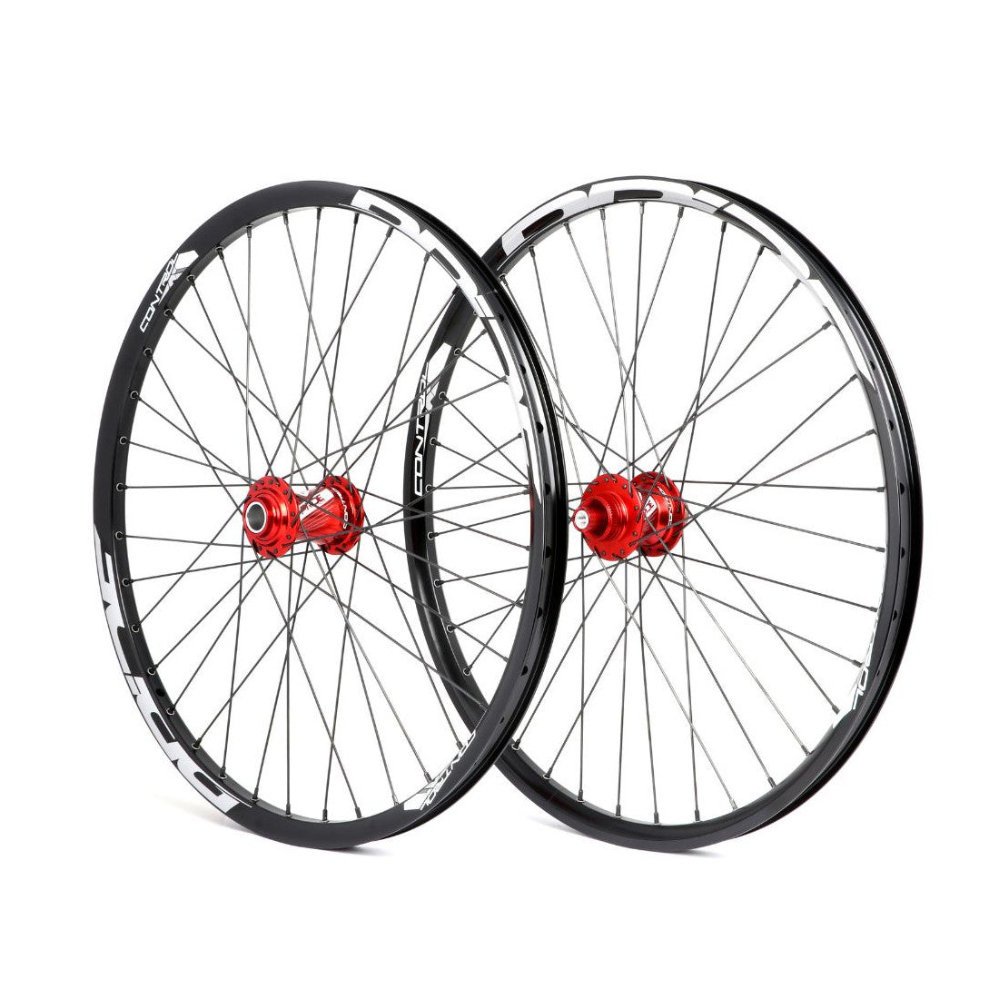 Par de Rodas PRIDE 24" (507mm) Control V1 Disc Axes 20/10mm Vermelho