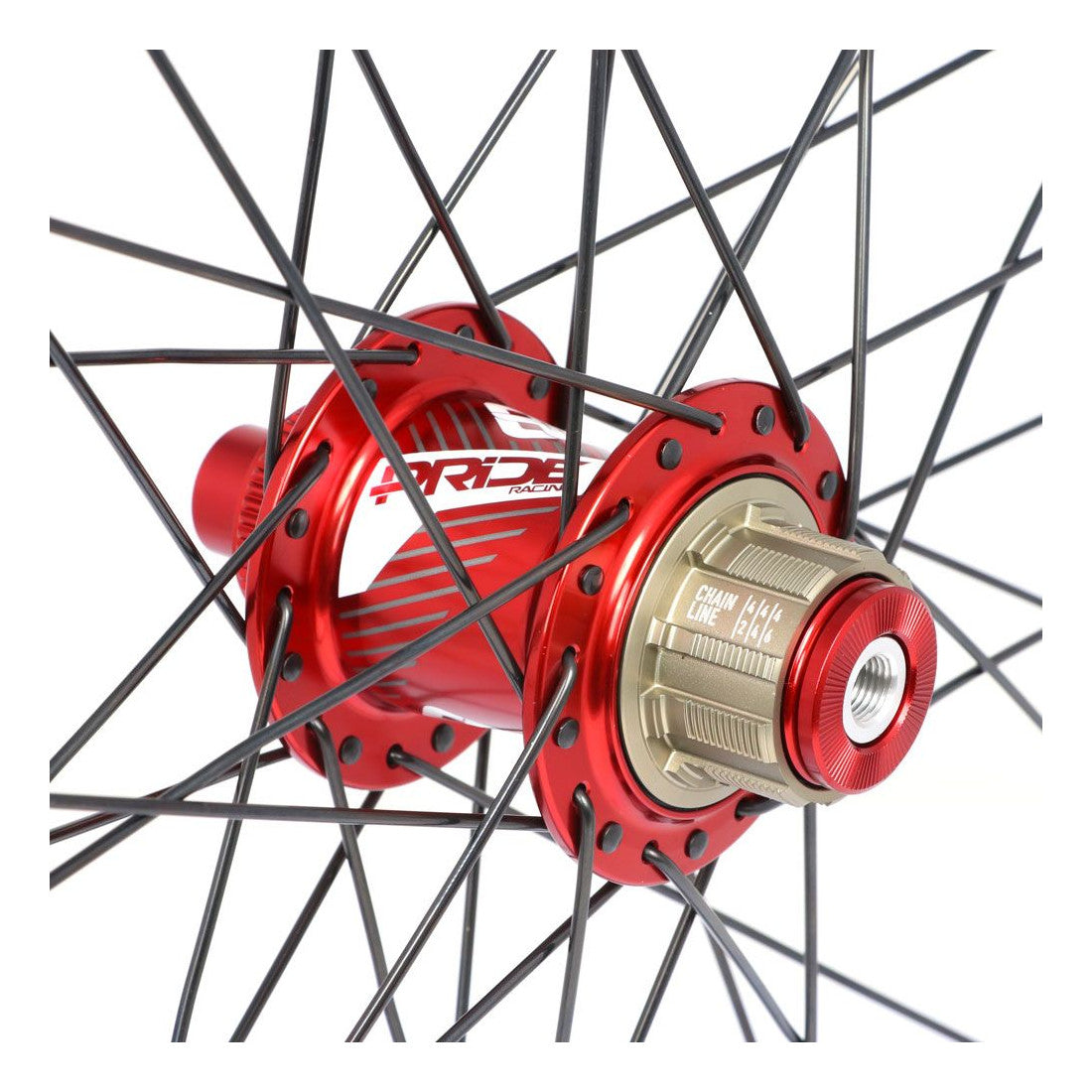 Par de Rodas PRIDE 24" (507mm) Control V1 Disc Axes 20/10mm Vermelho