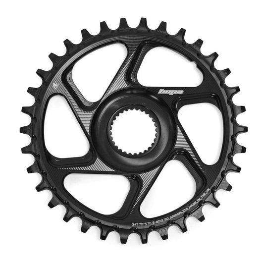 Plateau Mono HOPE R22 9/10/11/12V Montagem direta E-Bike BOSCH Preto