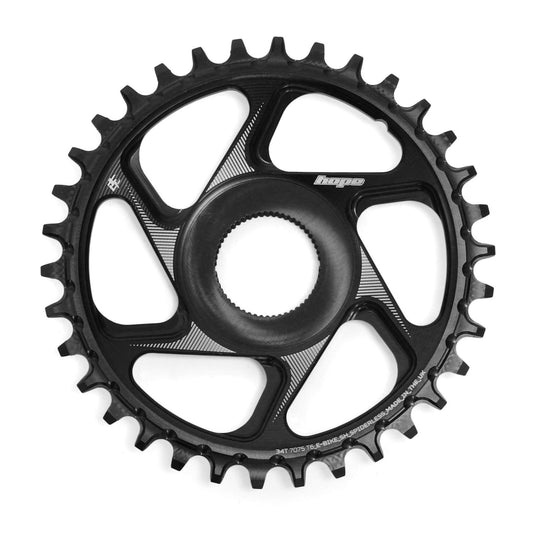 Plateau Mono HOPE R22 9/10/11/12V Montagem Direta E-Bike SHIMANO Preto