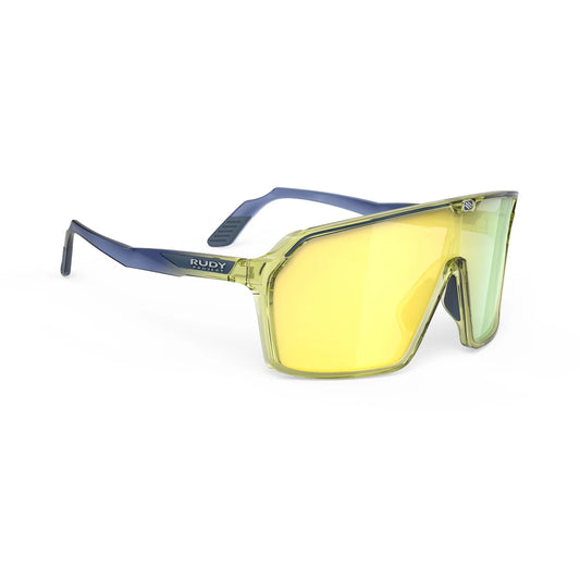 Óculos RUDY PROJECT SPINSHIELD Crystal Azul/Amarelo Lentes RP Optics Multilaser Yellow