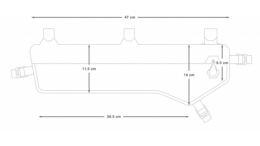 Saco para quadros APIDURA EXPEDITION FRAME PACK 5 L Preto