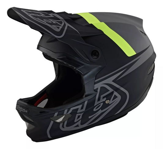 Capacete de BTT TROY LEE DESIGNS D3 FIBERLITE Cinzento