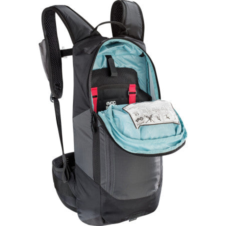Mochila com proteção dorsal EVOC FR LITE RACE 10L Cinza
