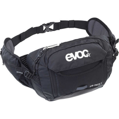 Bolsa de Cintura EVOC HIP PACK 3 L + Bolso de Água 1.5 L Preto