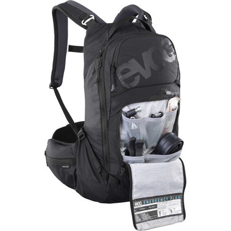Mochila com Dorsal EVOC TRAIL PRO BLACKLINE 16 L Preto