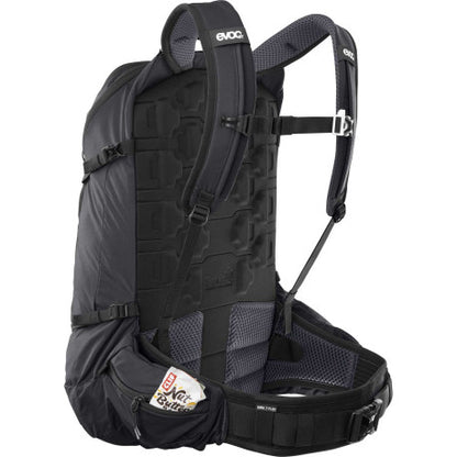 Mochila com Proteção Dorsal EVOC TRAIL PRO BLACKLINE 26 L Preto