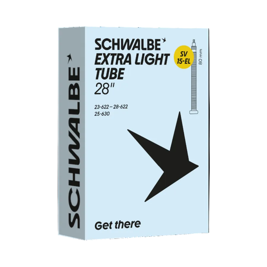 Câmara de ar SCHWALBE Extra Light SV15 EL 700x18/28c Presta