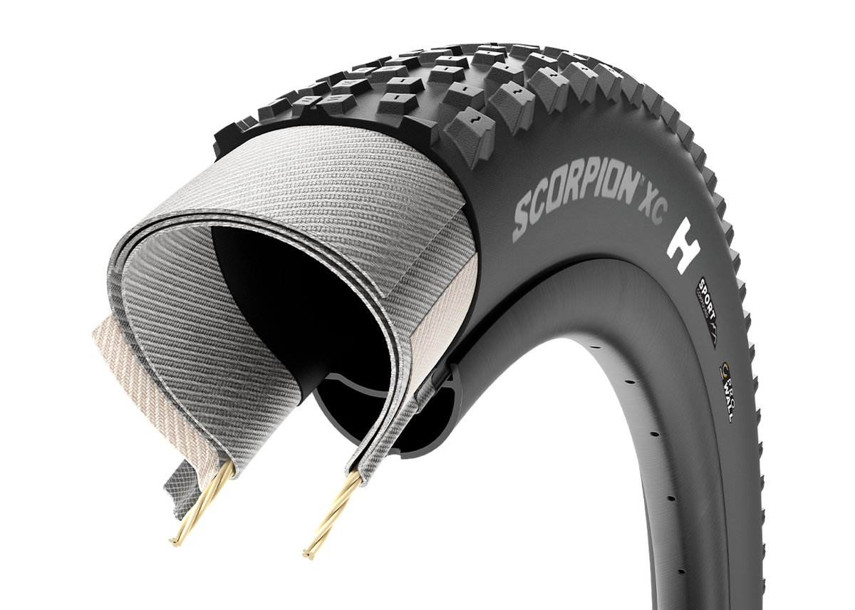 Pneu PIRELLI SCORPION SPORT XC H ProWall 29x2.40 Tubeless Ready com talão flexível preto
