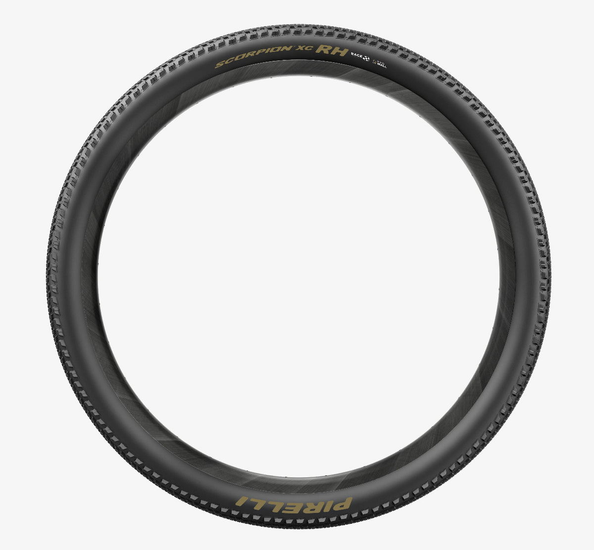 Pneu PIRELLI SCORPION RACE XC RH ProWall 29x2.40 Tubeless Ready de talão flexível Preto/Dourado