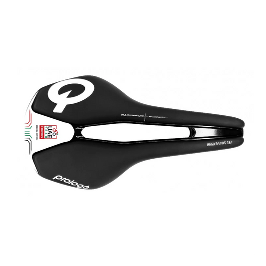 PROLOGO NAGO R4 PAS 137mm Selim Nack Rails Preto/Branco UAE