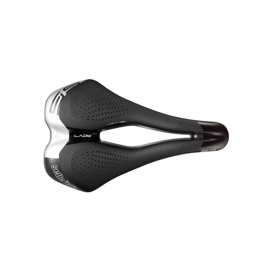 Selim SELLE ITALIA S 5 LADY SUPERFLOW L para mulher, com trilhos, preto