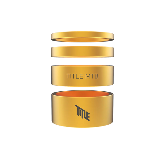 Espaçadores de Direção TITLE Alumínio 1-1/8" Dourado