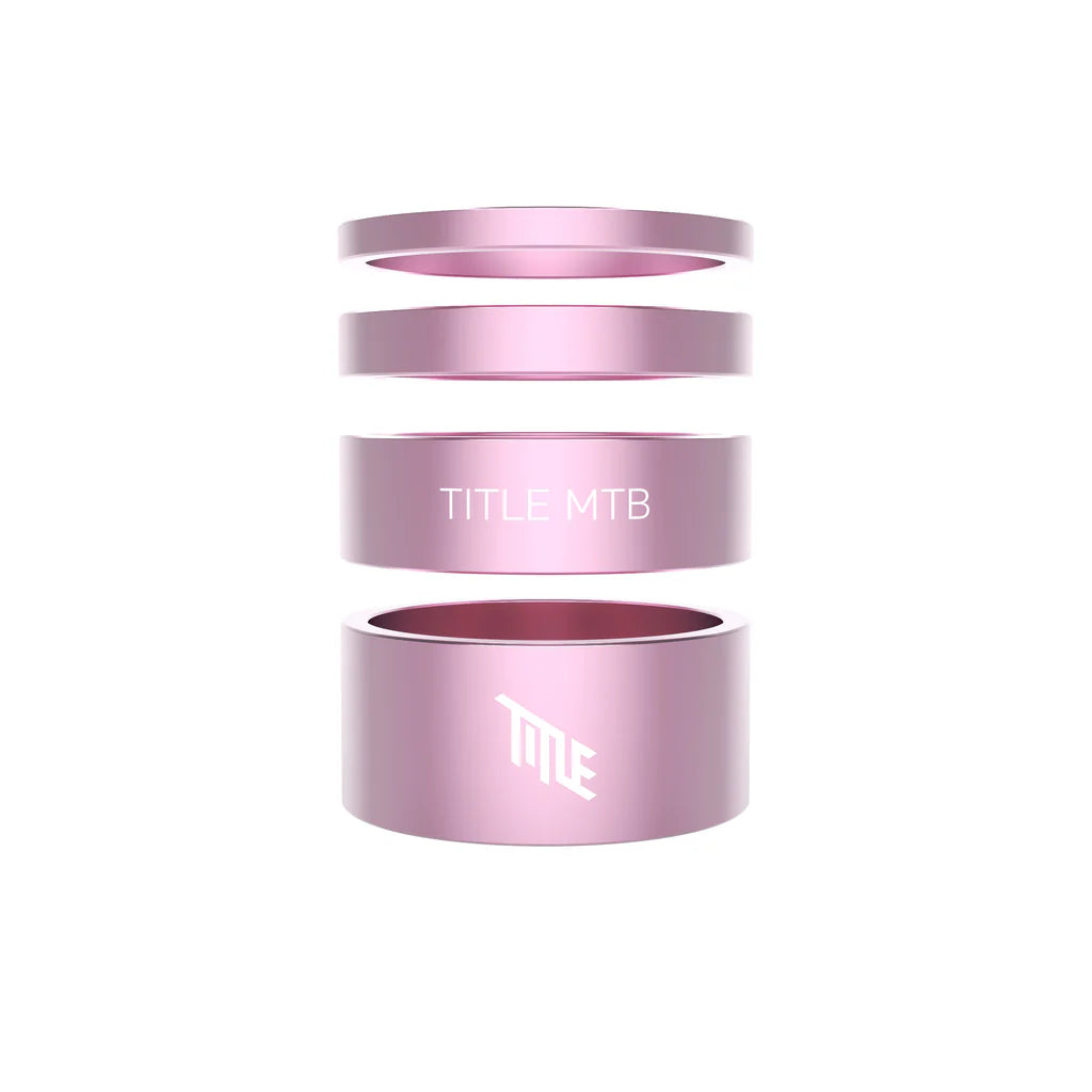Entretoises De Direction TITLE Aluminium 1-1/8" Rose