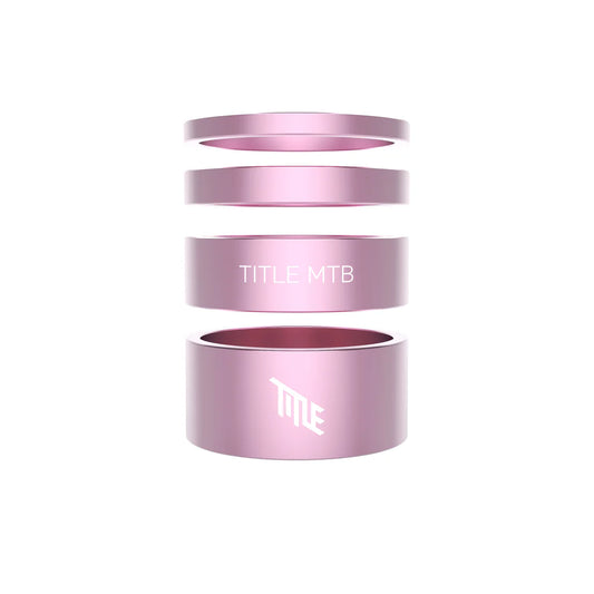 Espaçadores de Direção TITLE Alumínio 1-1/8" Cor-de-rosa