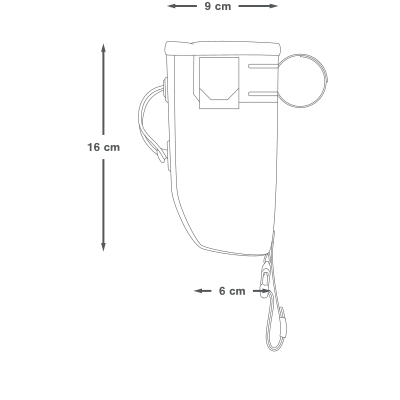 Saco de guiador APIDURA BACKCOUNTRY FOOD POUCH 0,8 L Preto Cinzento