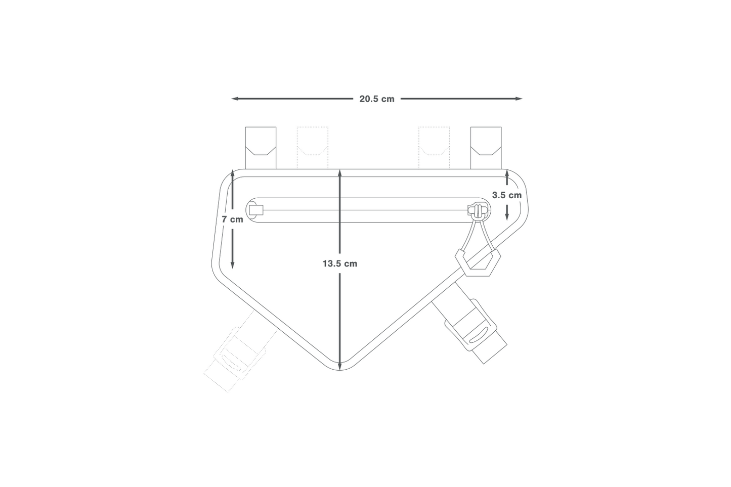 Saco para quadros APIDURA RACING FRAME PACK 1 L Preto