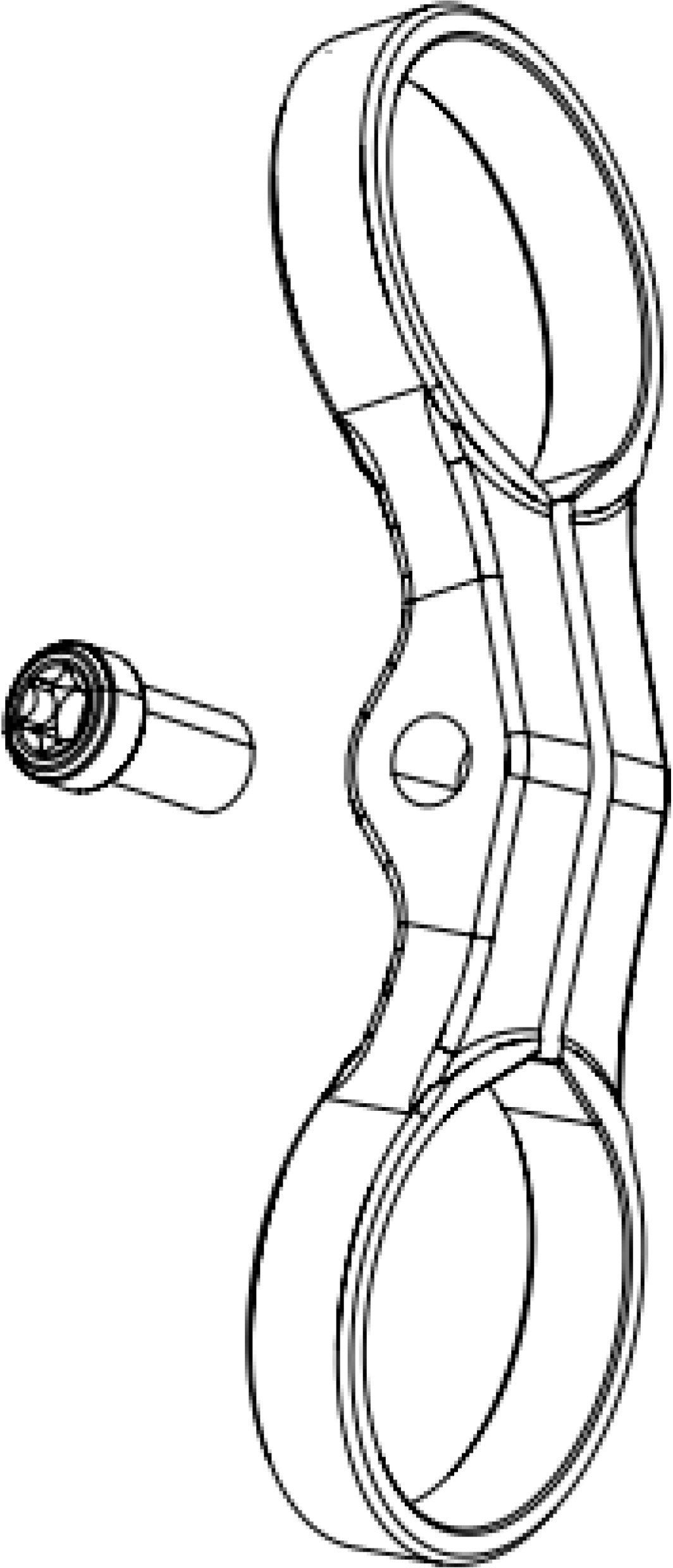 Braçadeira de fixação direita/esquerda SRAM para comando POD AXS INFINITE