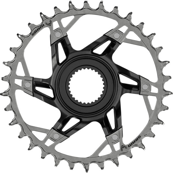 Prato 12V SRAM XX T-TYPE BOSCH E-MTB Gen4/Gen5 Direct Mount em alumínio preto