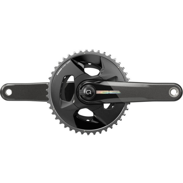 Pedaleiro de 12 velocidades SRAM QUARQ FORCE AXS WIDE MY24 com medidor de potência, dois pratos, 94 BCD