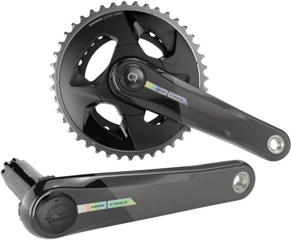 Pedaleiro de 12 velocidades SRAM QUARQ FORCE AXS WIDE MY24 com medidor de potência, dois pratos, 94 BCD