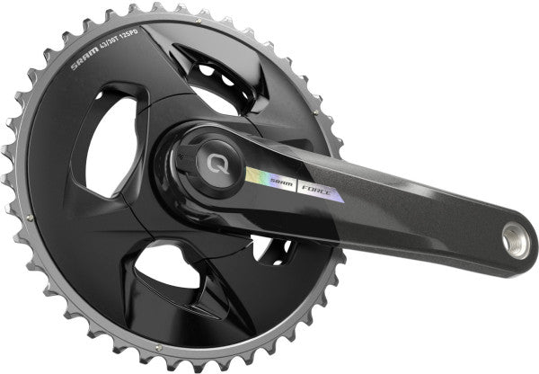 Pedaleiro de 12 velocidades SRAM QUARQ FORCE AXS WIDE MY24 com medidor de potência, dois pratos, 94 BCD