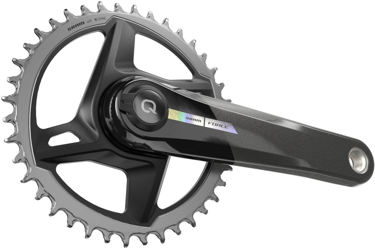 Pedaleiro monoprato de 12 velocidades SRAM QUARQ FORCE AXS MY24 com medidor de potência