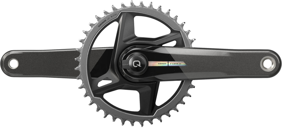 Pedaleiro monoprato de 12 velocidades SRAM QUARQ FORCE AXS MY24 com medidor de potência