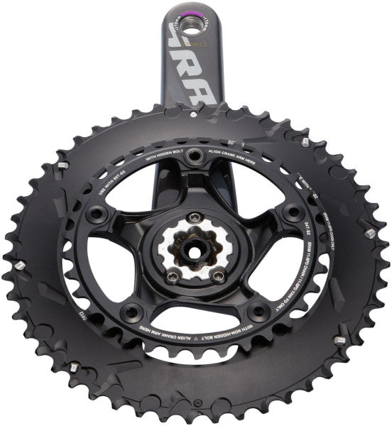 Pedaleiro 11V SRAM FORCE 22 BB30 duplo 110 BCD