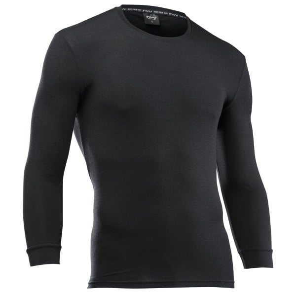 Roupa Interior NORTHWAVE SURFACE MERINO Mangas Compridas Preto
