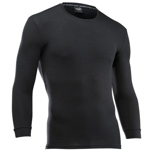 Roupa Interior NORTHWAVE SURFACE MERINO Mangas Compridas Preto