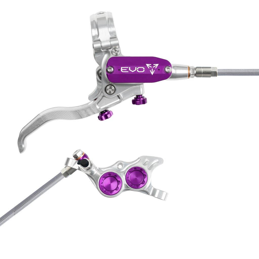 Travão traseiro HOPE TECH 4 EVO TR4 Aviation Prata/Violeta
