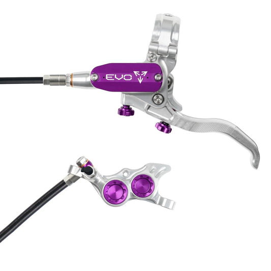 Travão dianteiro HOPE TECH 4 EVO TR4 Prata/Violeta