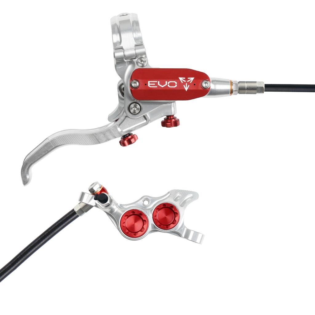 Travão traseiro HOPE TECH 4 EVO TR4 Prata/Vermelho