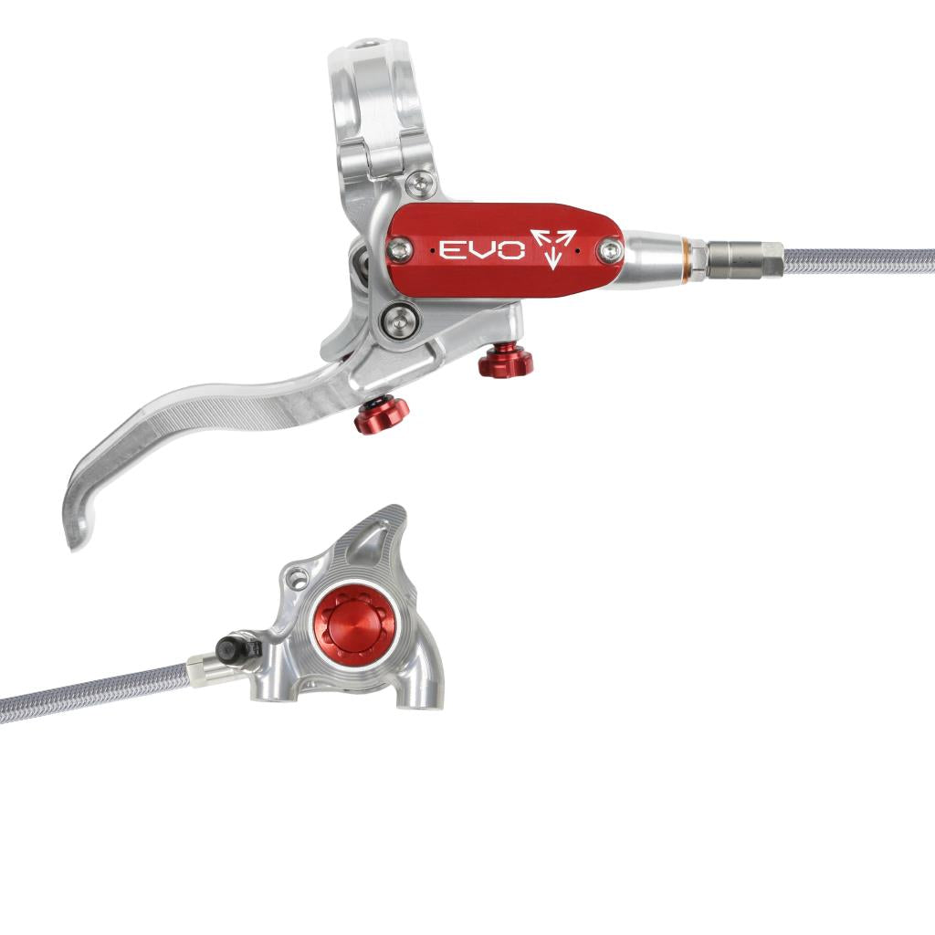 Travão traseiro HOPE TECH 4 EVO X2 FM Aviation Prata/Vermelho