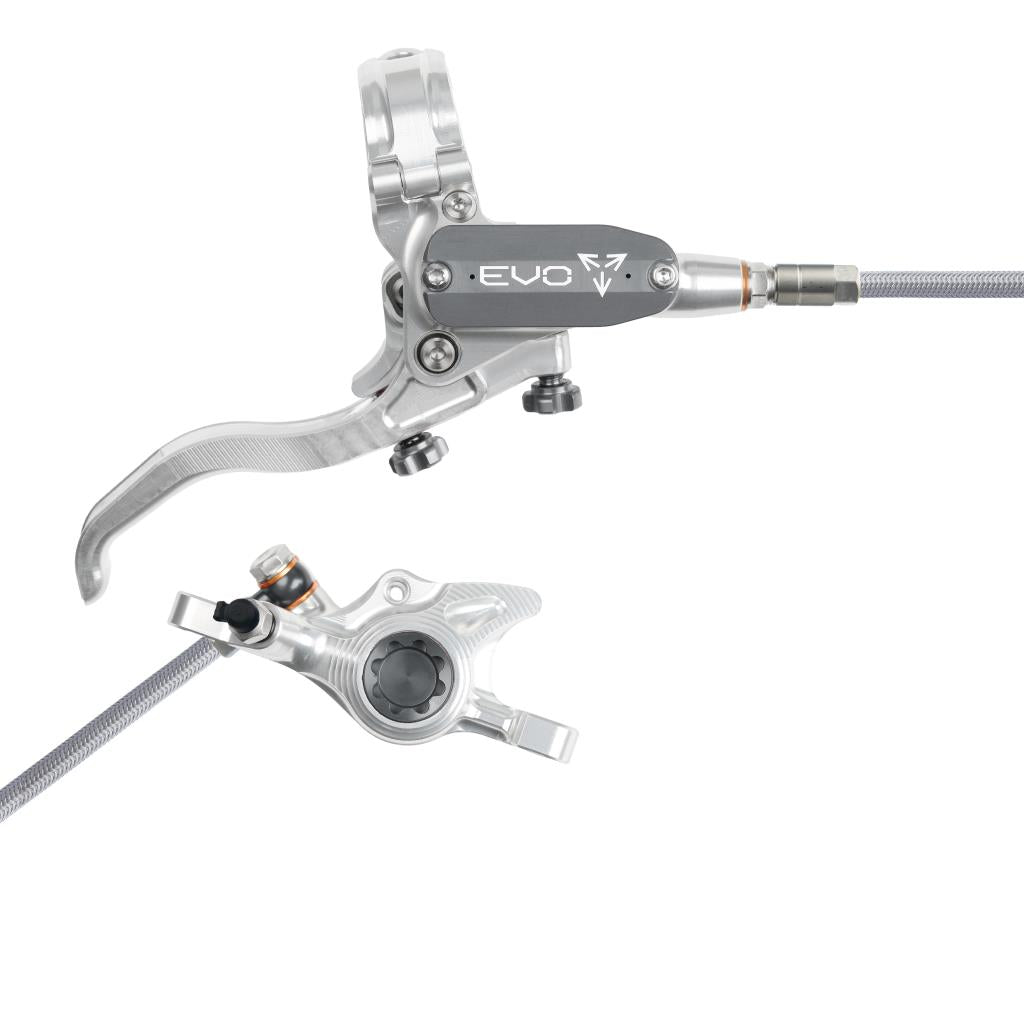 HOPE TECH 4 EVO X2 PM Aviation Travão traseiro Prata/Fumo