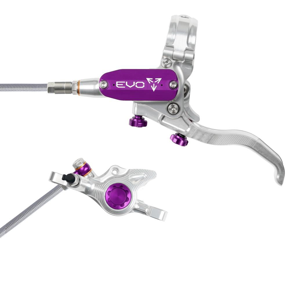 Travão dianteiro HOPE TECH 4 EVO X2 PM Aviation Prata/Violeta